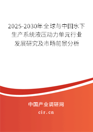 2025-2030年全球與中國(guó)水下生產(chǎn)系統(tǒng)液壓動(dòng)力單元行業(yè)發(fā)展研究及市場(chǎng)前景分析