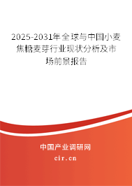 2025-2031年全球與中國小麥焦糖麥芽行業(yè)現(xiàn)狀分析及市場前景報告