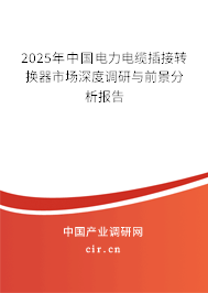 2025年中國電力電纜插接轉(zhuǎn)換器市場深度調(diào)研與前景分析報告