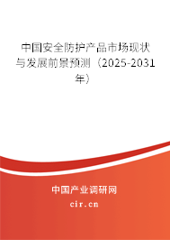 中國安全防護產品市場現狀與發(fā)展前景預測（2025-2031年）