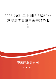 2025-2031年中國IP PBX行業(yè)發(fā)展深度調(diào)研與未來趨勢報(bào)告