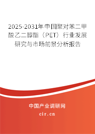 2025-2031年中國聚對苯二甲酸乙二醇酯（PET）行業(yè)發(fā)展研究與市場前景分析報(bào)告