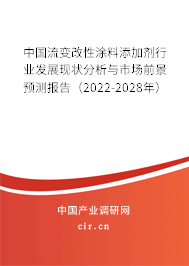 中國(guó)流變改性涂料添加劑行業(yè)發(fā)展現(xiàn)狀分析與市場(chǎng)前景預(yù)測(cè)報(bào)告（2022-2028年）