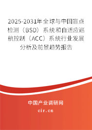 2025-2031年全球與中國(guó)盲點(diǎn)檢測(cè)（BSD）系統(tǒng)和自適應(yīng)巡航控制（ACC）系統(tǒng)行業(yè)發(fā)展分析及前景趨勢(shì)報(bào)告