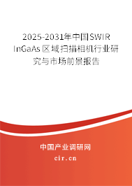 2025-2031年中國SWIR InGaAs區(qū)域掃描相機(jī)行業(yè)研究與市場前景報告