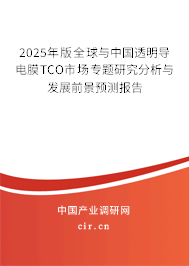 2025年版全球與中國(guó)透明導(dǎo)電膜TCO市場(chǎng)專題研究分析與發(fā)展前景預(yù)測(cè)報(bào)告