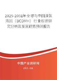 2025-2031年全球與中國溴氯海因（BCDMH）行業(yè)現(xiàn)狀研究分析及發(fā)展趨勢(shì)預(yù)測(cè)報(bào)告