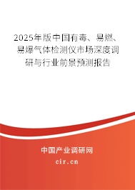 2025年版中國有毒、易燃、易爆氣體檢測儀市場深度調研與行業(yè)前景預測報告