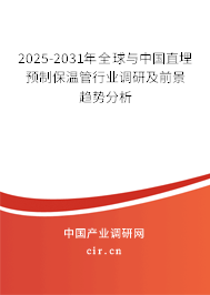 2025-2031年全球與中國直埋預(yù)制保溫管行業(yè)調(diào)研及前景趨勢分析