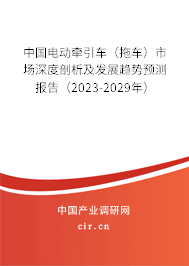 中國(guó)電動(dòng)牽引車(chē)（拖車(chē)）市場(chǎng)深度剖析及發(fā)展趨勢(shì)預(yù)測(cè)報(bào)告（2023-2029年）
