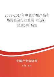2009-2014年中國(guó)護(hù)角產(chǎn)品市場(chǎng)調(diào)查及行業(yè)發(fā)展（投資）預(yù)測(cè)分析報(bào)告