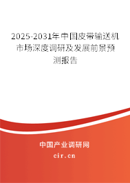 2025-2031年中國皮帶輸送機(jī)市場深度調(diào)研及發(fā)展前景預(yù)測報告