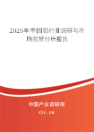 2025年中國鉛行業(yè)調(diào)研與市場前景分析報告