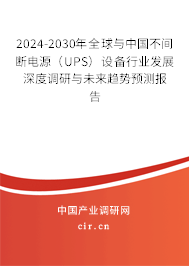 2024-2030年全球與中國(guó)不間斷電源（UPS）設(shè)備行業(yè)發(fā)展深度調(diào)研與未來(lái)趨勢(shì)預(yù)測(cè)報(bào)告