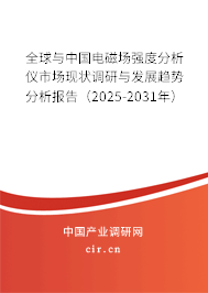 全球與中國電磁場強度分析儀市場現(xiàn)狀調研與發(fā)展趨勢分析報告（2025-2031年）