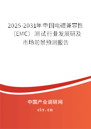 2025-2031年中國電磁兼容性（EMC）測試行業(yè)發(fā)展研及市場前景預(yù)測報告