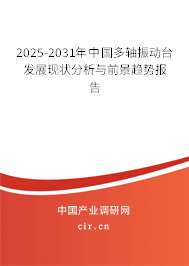 2025-2031年中國(guó)多軸振動(dòng)臺(tái)發(fā)展現(xiàn)狀分析與前景趨勢(shì)報(bào)告