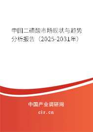 中國二磺酸市場現(xiàn)狀與趨勢分析報告（2025-2031年）