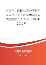 全球與中國(guó)固體高分子形燃料電池市場(chǎng)現(xiàn)狀全面調(diào)研與發(fā)展趨勢(shì)分析報(bào)告（2024-2030年）