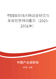 中國管焊機市場調(diào)查研究與發(fā)展前景預(yù)測報告（2025-2031年）