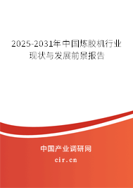2025-2031年中國煉膠機行業(yè)現(xiàn)狀與發(fā)展前景報告