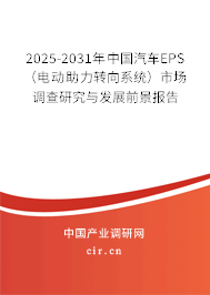 2025-2031年中國(guó)汽車EPS（電動(dòng)助力轉(zhuǎn)向系統(tǒng)）市場(chǎng)調(diào)查研究與發(fā)展前景報(bào)告