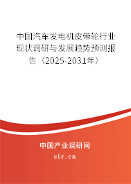 中國(guó)汽車發(fā)電機(jī)皮帶輪行業(yè)現(xiàn)狀調(diào)研與發(fā)展趨勢(shì)預(yù)測(cè)報(bào)告（2025-2031年）