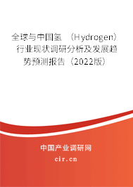 全球與中國氫 （Hydrogen）行業(yè)現(xiàn)狀調(diào)研分析及發(fā)展趨勢預測報告（2022版）