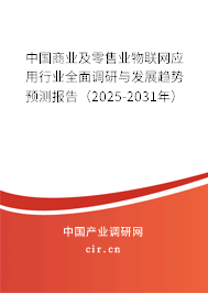 中國商業(yè)及零售業(yè)物聯(lián)網(wǎng)應(yīng)用行業(yè)全面調(diào)研與發(fā)展趨勢預(yù)測報(bào)告（2025-2031年）