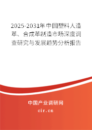 2025-2031年中國(guó)塑料人造革、合成革制造市場(chǎng)深度調(diào)查研究與發(fā)展趨勢(shì)分析報(bào)告