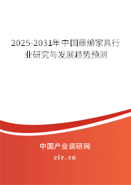 2025-2031年中國藤編家具行業(yè)研究與發(fā)展趨勢預測