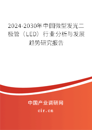 2024-2030年中國(guó)微型發(fā)光二極管（LED）行業(yè)分析與發(fā)展趨勢(shì)研究報(bào)告