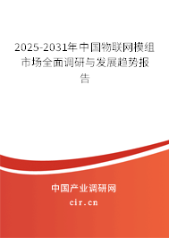2025-2031年中國物聯(lián)網(wǎng)模組市場全面調(diào)研與發(fā)展趨勢報告