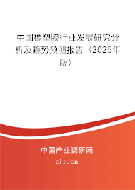 中國橡塑膜行業(yè)發(fā)展研究分析及趨勢預(yù)測報(bào)告（2025年版）