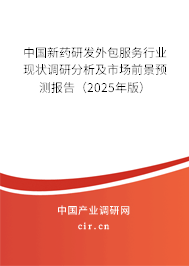 中國新藥研發(fā)外包服務(wù)行業(yè)現(xiàn)狀調(diào)研分析及市場前景預(yù)測報告（2025年版）