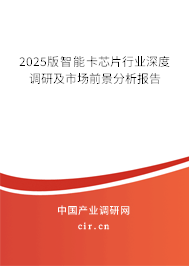 2025版智能卡芯片行業(yè)深度調(diào)研及市場前景分析報告