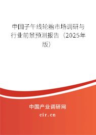 中國子午線輪胎市場調(diào)研與行業(yè)前景預(yù)測報告（2025年版）