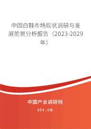 中國白鞋市場(chǎng)現(xiàn)狀調(diào)研與發(fā)展前景分析報(bào)告（2023-2029年）