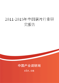 2011-2015年中國薯片行業(yè)研究報告