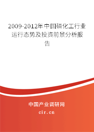 2009-2012年中國磷化工行業(yè)運(yùn)行態(tài)勢及投資前景分析報(bào)告