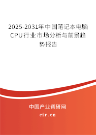 2025-2031年中國(guó)筆記本電腦CPU行業(yè)市場(chǎng)分析與前景趨勢(shì)報(bào)告