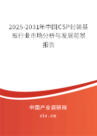 2025-2031年中國CSP封裝基板行業(yè)市場分析與發(fā)展前景報告