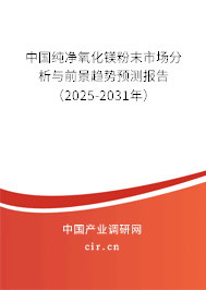 中國純凈氧化鎂粉末市場分析與前景趨勢預測報告（2025-2031年）