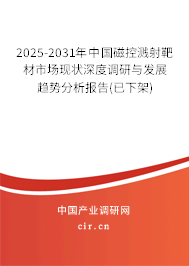 2025-2031年中國(guó)磁控濺射靶材市場(chǎng)現(xiàn)狀深度調(diào)研與發(fā)展趨勢(shì)分析報(bào)告(已下架)