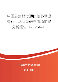中國蜂窩移動(dòng)通信核心網(wǎng)設(shè)備行業(yè)現(xiàn)狀調(diào)研與市場(chǎng)前景分析報(bào)告（2025年）