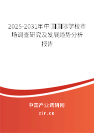 2025-2031年中國國際學(xué)校市場調(diào)查研究及發(fā)展趨勢分析報告