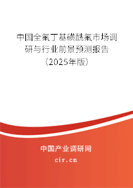 中國全氟丁基磺酰氟市場調(diào)研與行業(yè)前景預(yù)測報告（2025年版）