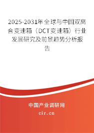 2025-2031年全球與中國雙離合變速箱（DCT變速箱）行業(yè)發(fā)展研究及前景趨勢分析報(bào)告