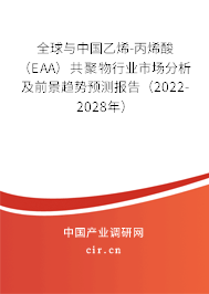 全球與中國乙烯-丙烯酸（EAA）共聚物行業(yè)市場分析及前景趨勢預(yù)測報(bào)告（2022-2028年）