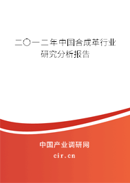 二〇一二年中國(guó)合成革行業(yè)研究分析報(bào)告